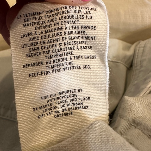 Anthropologie Eyelet‎ Wanderer Utility Pants size 26 - Picture 14 of 16